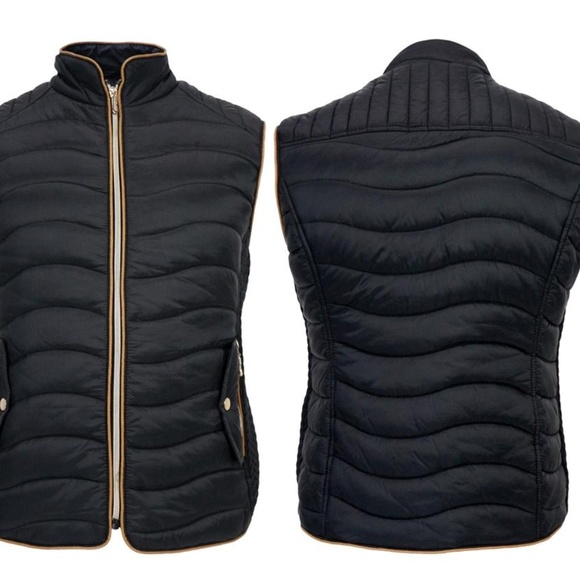 HanTon Puff vest with zip pockets, sherpa lining M - Picture 5 of 7